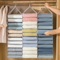 thumbnail image 3 of VEAREAR Hanging Storage Rack Multilayer Large Capacity Keep Neat Foldable 6/9/12 Grid Closet Clothes Underwear Organizer for Home, 3 of 7