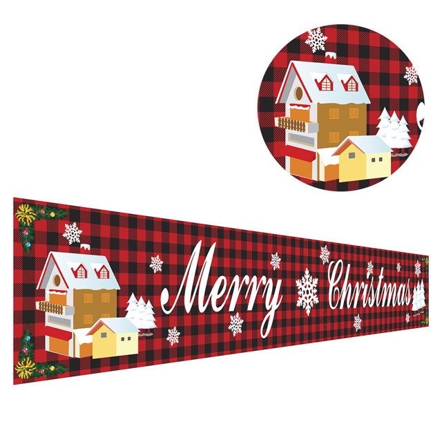Injueey Pancarta de poliéster para decoración del hogar, regalos pensativos para celebrar la temporada festiva, pancarta de decoración Type4 NO4