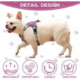 thumbnail image 3 of Correa para el pecho ajustable de tela Oxford para perros con chaleco reflectante tipo breakaway de Purple Pet Supplies., 3 of 5