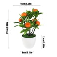 thumbnail image 3 of Realistic Artificial Pachycarpus Fortunei Bonsai Tree for Home Decor - Fake Plant Centerpiece for Coffee Table, Shelf, or Photography Props, 3 of 6