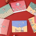 thumbnail image 4 of Tarjeta de felicitación de dibujos animados de la serie de Navidad, sobre De Cumpleaños Diy, tarjeta pequeña plegable, tarjeta de mensaje de vacaciones de Navidad, 5/10 piezas, 4 of 4