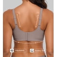 thumbnail image 4 of Daystry Womens Wireless Stripe Bras No Underwire Push Up Bra Comfort Seamless Supportive Full Coverage Everyday Bras without padding, 4 of 11