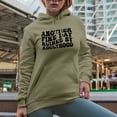thumbnail image 2 of Another Fine Day Ruined by Adulthood, Adulting Themed Quote, Groovy Retro Wavy Text Merch Gift, Sand Hooded Sweatshirt or Hoodie, XL, 2 of 5