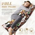 thumbnail image 5 of Disketp Doodle Farm Animals Faces Print Body Pillow Cover - Super Soft 20x54 Body Pillow Case,Long Side Hidden Zipper, 5 of 8