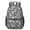 Butterfly Colorful Wing Pattern, variant on White Butterfly Yellow Purple Flower Pattern 17" Waterproof Oxford School Backpacks for Teens, S-Shape Padded Straps, for School, Travel, Hiking, Camping