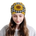 thumbnail image 2 of Naloa Sunflowers Soft Beanie Hat, Knit Beanie Daily Beanie in Fine Knit for Women Men Winter Travel, Outdoor, 2 of 7