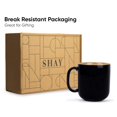 thumbnail image 5 of Large Ceramic Coffee Mug Set Of 2 - Black & Brown, 400ml Each | Ceramic Belly Mug, Tea Mug With Matte Finish | Mug For Coffee | Ceramic Coffee Mug | Microwave Safe & Dishwasher Safe, 5 of 5
