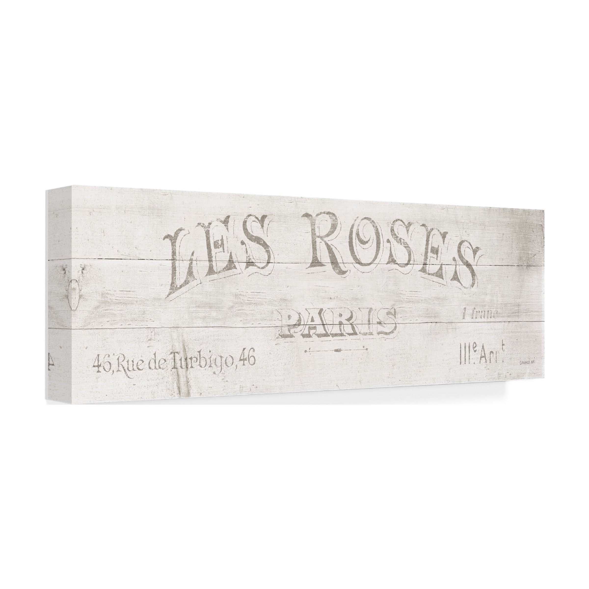 Trademark Fine Art 'French Roses VII' Canvas Art by Danhui Nai