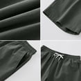 thumbnail image 4 of LTTVQM Men's Linen Shorts Casual Elastic Waist Drawstring 2026 Summer Beach Vacation Yoga Workout Golf Shorts with Pockets Army Green XL, 4 of 4