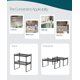 thumbnail image 2 of Paquete de 2 estantes para armario de cocina, organizador de mostrador, despensa, almacenamiento, baño, dormitorio, mesa de oficina, escritorio, ahorro de espacio, marco de acero, apilable,, 2 of 5