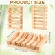 thumbnail image 1 of Shower Soap Holder Wooden Soap Dish Draining Soap Saver Soap Tray Soap Case Soap Stand for Bathroom Travel Sponge Shampoo Sink,4.5x3.1x0.9'-30PCS, 1 of 4