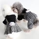 thumbnail image 2 of Autumn Winter Pet Clothing Plaid Design Black Grey Color Cotton Skirt and Jumpsuits for Choice Warm Cotton Padded Pet Clothes ShopWise Round, 2 of 6