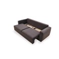 thumbnail image 4 of Enza Home Carino 3-Seater Fabric & Wood Sofa Bed in Dark Gray, 4 of 7