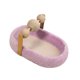 thumbnail image 4 of Cama para gatos con pelota de sisal, accesorios para mascotas, juguetes de entrenamiento, rascador ovalado para gatos. Púrpura, 4 of 9
