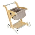 thumbnail image 2 of Carrito de compras de madera perfke para niños gris, 2 of 5