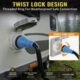 thumbnail image 4 of ZAZFO 50ft 50Amp Generator RV Extension Cord, NEMA 14-50P to SS2-50R Twist Lock, Generator Cord for Hurricane Emergency Outdoor Home RV, Black-Blue, 4 of 8