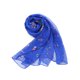 thumbnail image 2 of INSPIRAR CHIC Bufanda de Mujer Chiffon Protector Solar Traje de Baño Larga Chal Floral Azul Real, 2 of 7