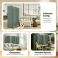 thumbnail image 5 of Jostyle Room Divider 6ft. Tall Extra Wide Privacy Screen, Folding Privacy Screens Freestanding Gray-Green, 5 of 18