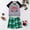 Kids, variant on Abomasnow Christmas Family Pajamas Two Piece Pjs Sets Short Sleeve Crew Neck Xmas Tree Printed Soft Breathable Family Matching Sleepwear