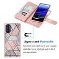 thumbnail image 4 of Takfox For Motorola Moto G Stylus 5G 2022 Wallet Case, PU Leather ID Credit Card Holder Folio Flip Cover [9 Card Slots] [Magnetic] Detachable Case & Strap,Rose Gold, 4 of 7