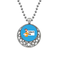 thumbnail image 1 of Padre día gran silencio Collares Colgante Retro Moon Stars Jewelry Unbranded M, 1 of 3