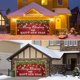 thumbnail image 2 of Decoraciones navideñas para puertas de garaje Bienvenido a la pancarta navideña para puertas de garaje Pancarta navideña grande para puerta de garaje Fondo navideño para decoración de pared al aire, 2 of 7