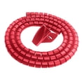thumbnail image 4 of S SERENABLE ( long, 8mm Diameter) PE Adjustable Cable Sleeves for TV Computer Cable Management Sleeves for Computer/Home Theater/Speaker Entertainment Center - Red,, 4 of 6