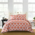 thumbnail image 1 of Trellis Geometric Twin/Twin XL Comforter Set, Coral, 1 of 5