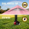 thumbnail image 3 of CROWN SHADES 10x10 Pop Up Canopy Patented Center Lock One Push Instant Outdoor Canopy Tent Pink, 3 of 9