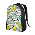 thumbnail image 2 of Fotbe Funny Dinosaurs on Stripes Mochila de Viaje para Laptop, Mochila Ejecutiva Delgada y Resistente 15.6", 2 of 8
