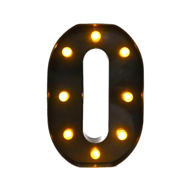 Lámpara de letras de marquesina, marquesina iluminada, decoración de letras para el hogar, cafetería, bar, decoración de pared, fiesta de cumpleaños, O 575 x 858 x 157 pulgadas