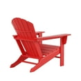 thumbnail image 6 of WestinTrends Dylan Patio Lounge Chairs, 3 Pieces Seashell Adirondack Chair with Ottoman and Side Table, All Weather Poly Lumber Outdoor Patio Chairs Furniture Set, Red, 6 of 13