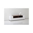 thumbnail image 3 of Pangea Home Matrix Short Modern Wood Veneer Buffet in White/Walnut, 3 of 3