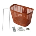 thumbnail image 3 of Almencla Front Bike Basket Carrier,Container Storage Basket for Mountain Road Bike Riding Brown, 3 of 8