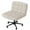 Beige, variant on Arlopu Swivel Criss Cross Chair with Wheels, Adjustable Height, Home Chair, Vanity Chair, Office Desk Chair with Comfy Wide Cushion