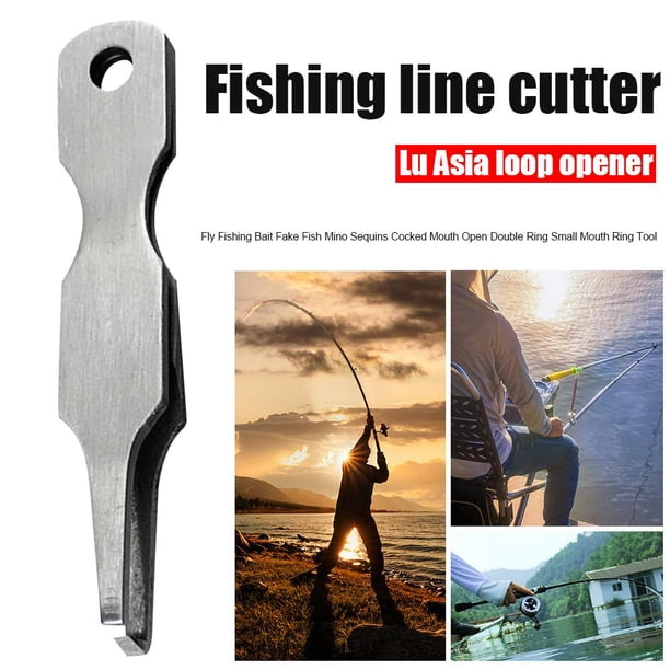 Alicates cortadores de línea de pesca multifuncionales, alicates para abrir anillos de señuelo