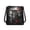 Black - Owl, variant on Wolf Print Messenger Bag Leather Hobo Handbags for Women Crossbody Shoulder Bag with Removable Straps
