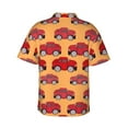thumbnail image 3 of Goofa Red Cars Hawaiian Shirt for Men, Unisex Summer Beach Casual Short Sleeve Button Down Shirts,Aloha Tropical Floral print shirt-, 3 of 9