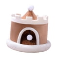 thumbnail image 3 of Cama para gatos, caseta para perros, casita de juegos desmontable, ligera, única, cueva de invierno, para mascotas Café S 40x40x40cm, 3 of 9