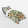 thumbnail image 2 of Ambesonne Eucalyptus Leaves Bedding Set 3 Pcs, Pastel Art Deco, Twin, Peach Green and Pale Orange, 2 of 2