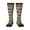3 Black, variant on Retro Excavator Print Thigh High Socks Extra Long Stretchy Sock Women Over Knee High Opaque Stocking Daily Wear