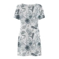 thumbnail image 4 of Fankiway Robe d'Été Imprimée pour Femmes Jour de l'Indépendance Décontractée à Manches Courtes Col Rond Grande Taille pour Femmes Courbes Robes de Printemps pour Femmes 6791, 4 of 5