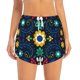 thumbnail image 2 of Balery Colorful Mexican Flower Pantalones cortos deportivos para mujer con forro y dos bolsillos, elásticos, para entrenamiento, gimnasio, yoga-Small, 2 of 7