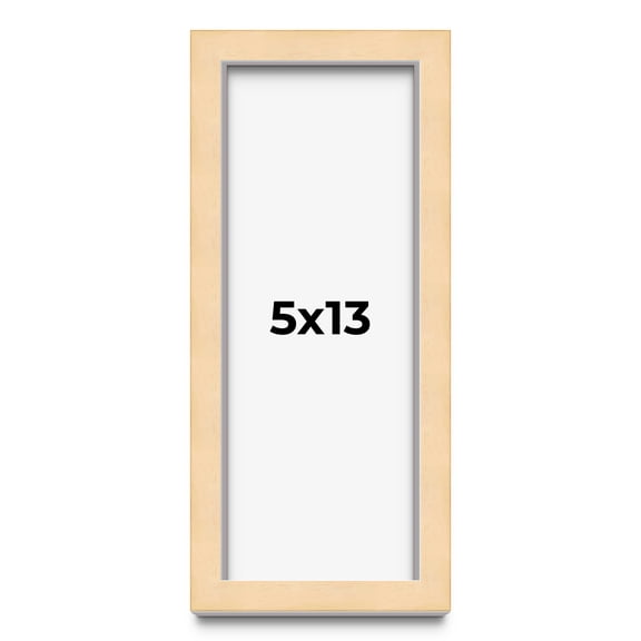 5x13 IN Shadow Box Frame Brown | 0.875 Inches Deep Real Wood Contemporary Shadowbox Display Frame |