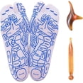 thumbnail image 1 of Chaussettes et Outils de Réflexologie, Chaussettes de Réflexologie avec Outils de Massage pour Femmes, Ensemble de Chaussettes d'Acupression pour Pieds à la Maison, Outil de Massage à Point de Déclenchement (Hommes avec Outils), 1 of 7