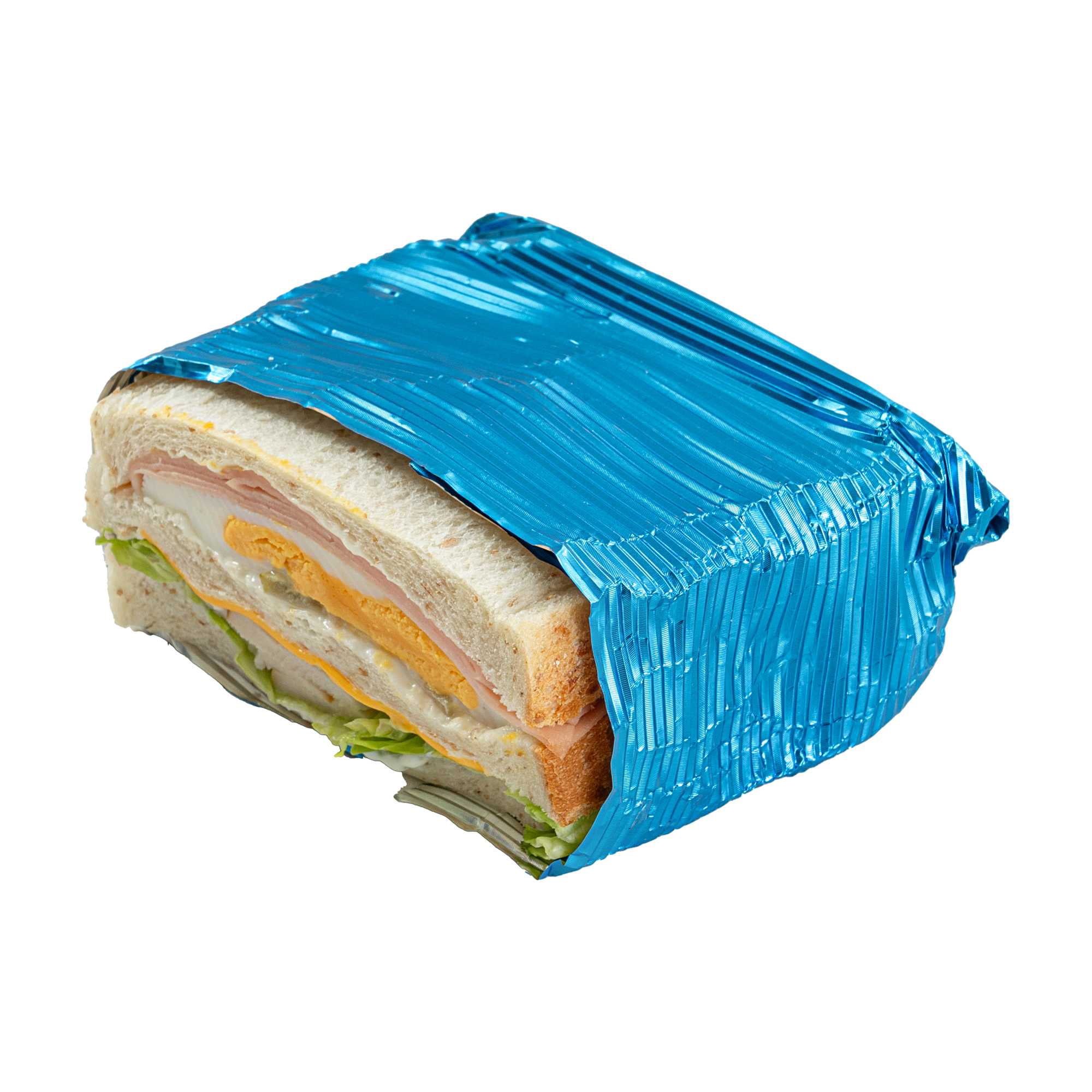 Foil Lux Electric Blue Aluminum Wrap and Basket Liner - Ripple - 12" x 12" - 500 count box