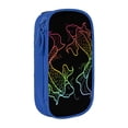 thumbnail image 1 of Large Storage Pencil Case, Rainbow Koi Fish Pattern with Zipper Large Capacity Pen Bag, 1 of 8