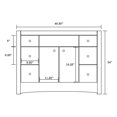 thumbnail image 2 of Imaginations Américaines 47.6-po. W Vanity Ensemble Noyer, 2 of 9