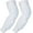White, variant on Coolomg Arm Pads Padded Forearm Elbow Sleeves Protection Support for Football Basketball Volleyball Black L