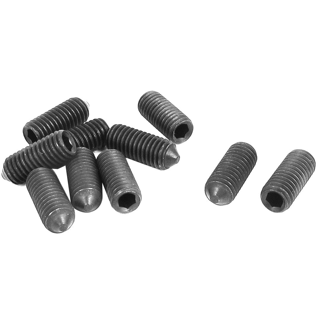 25 M8 x 20mm 12.9 Grade Alloy Steel Grub Screws Dog Point Hex Socket Set Screw 